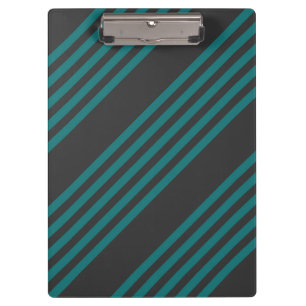 Carpeta De Pinza Patrón de cinco bandas verde azuladas y carbonífer