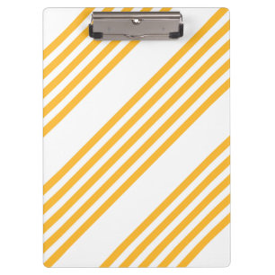 Carpeta De Pinza Patrón de cinco rayas amarillo y blanco soleado