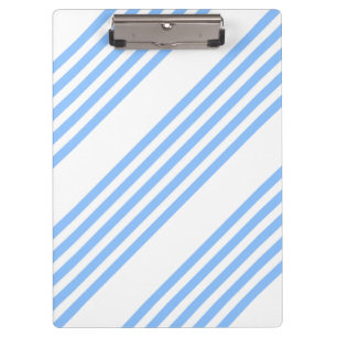 Carpeta De Pinza Patrón de cinco rayas azul y blanco