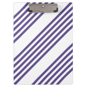 Carpeta De Pinza Patrón de cinco rayas ultravioleta y blanca