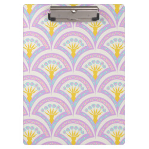 Carpeta De Pinza patrón de concha de colores pastel
