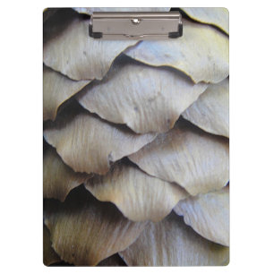 Carpeta De Pinza Patrón de cono de abeto marrón