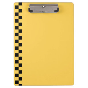 Carpeta De Pinza Patrón de control de cabina amarilla