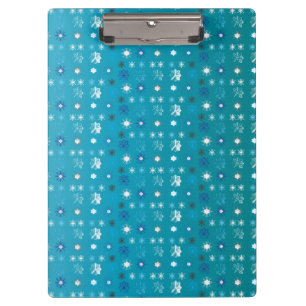 Carpeta De Pinza Patrón de copos de nieve VII