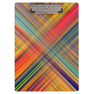 Carpeta De Pinza Patrón de Cuadro Kriss Kross Colorido