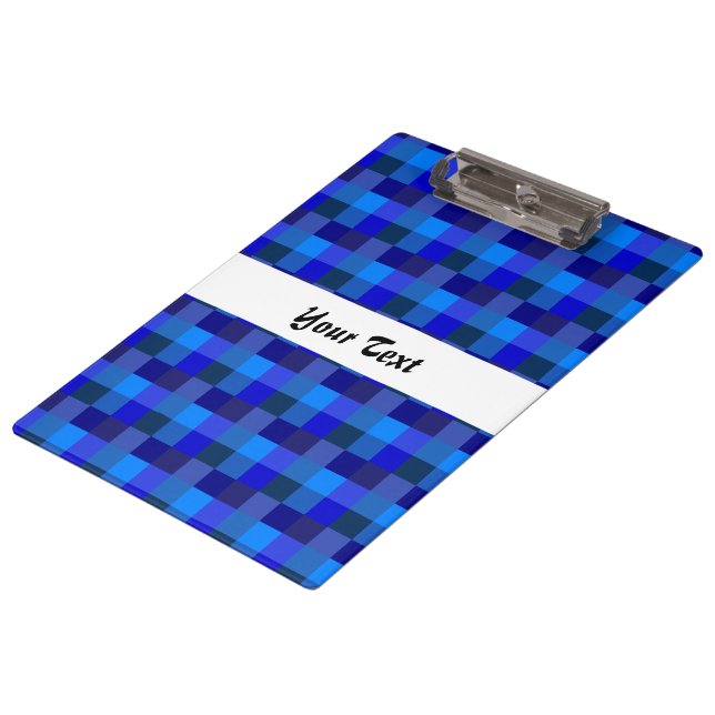 Carpeta De Pinza Patrón de cuadros azules (Angular)