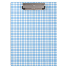 Carpeta De Pinza Patrón de Cuadros Azules y Blancos