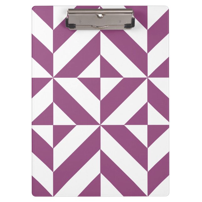 Carpeta De Pinza Patrón de cubo geométrico de decúbito de uva cálid (Anverso)