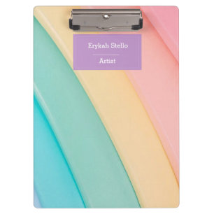 Carpeta De Pinza Patrón de curvas lindas y coloridas