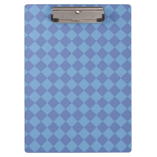 Carpeta De Pinza Patrón de diamante de cuadros azules