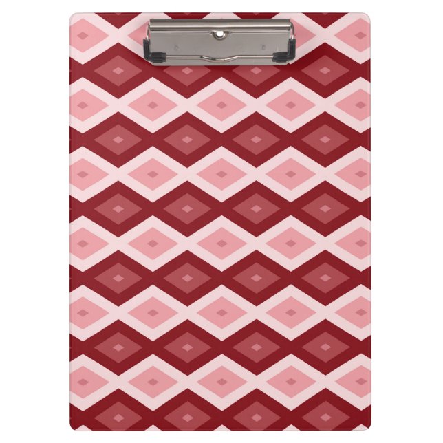 Carpeta De Pinza Patrón de diamante rojo (Anverso)