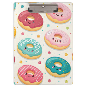 Carpeta De Pinza Patrón de Donuts