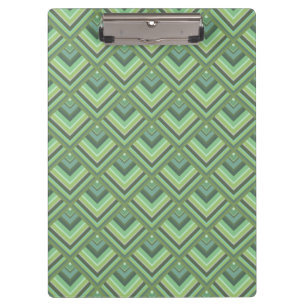 Carpeta De Pinza Patrón de escala de rayas verdes olivares