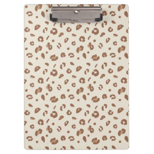 Carpeta De Pinza Patrón de estampado de leopardo abstracto neutro  