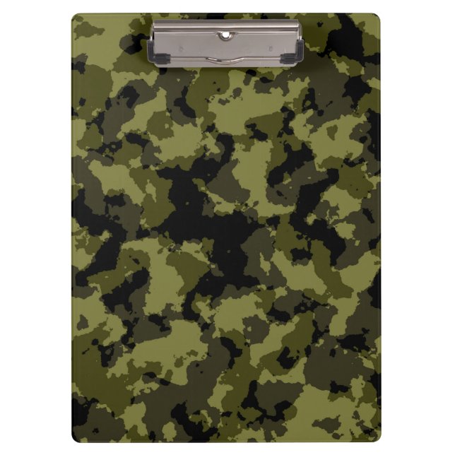 Carpeta De Pinza Patrón de estilo militar de camuflaje (Anverso)