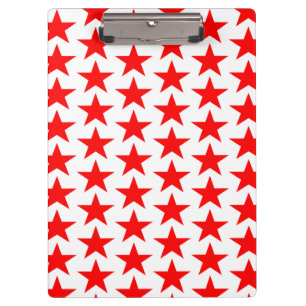 Carpeta De Pinza Patrón de estrella roja