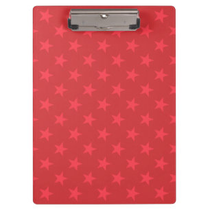 Carpeta De Pinza Patrón de estrellas rojas