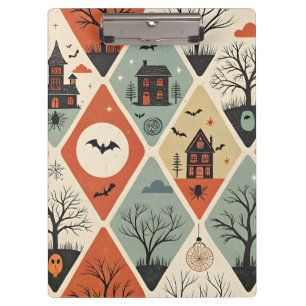 Carpeta De Pinza Patrón de fantasma oscuro