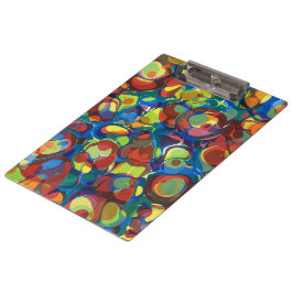 Carpeta De Pinza Patrón de Fiesta marbling moderno de color arcoiri