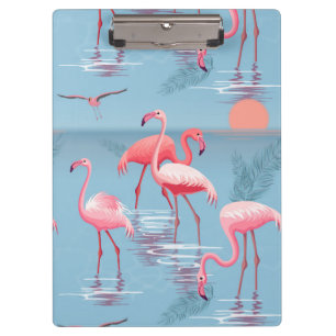 Carpeta De Pinza Patrón de flamencos 1