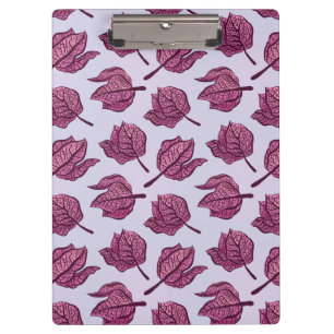 Carpeta De Pinza Patrón de flor Pink Physalis Pastel Botánico