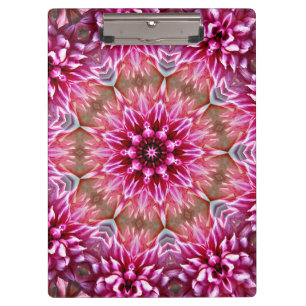 Carpeta De Pinza Patrón de Flor Rosa Mandala Geométrico-67545