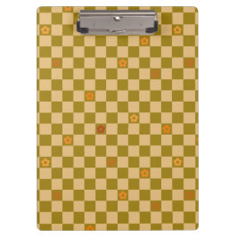 Carpeta De Pinza Patrón de Flowe Checkered - N.º 02