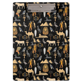 Carpeta De Pinza Patrón de fondo de símbolo jeroglífico egipcio  