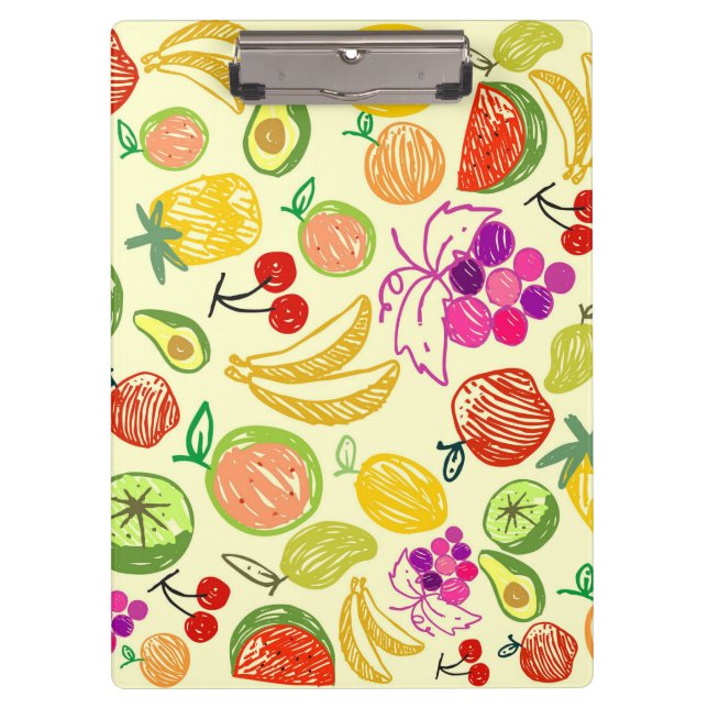 Carpeta De Pinza Patrón de frutas (Anverso)
