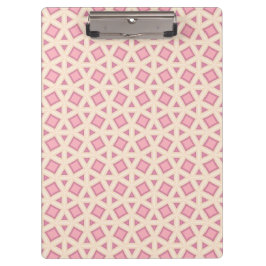 Carpeta De Pinza Patrón de Geometría de Celosía Rosa