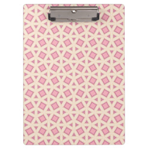 Carpeta De Pinza Patrón de Geometría de Celosía Rosa