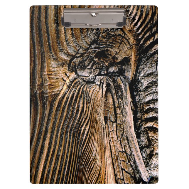 Carpeta De Pinza Patrón de grano de madera (Anverso)