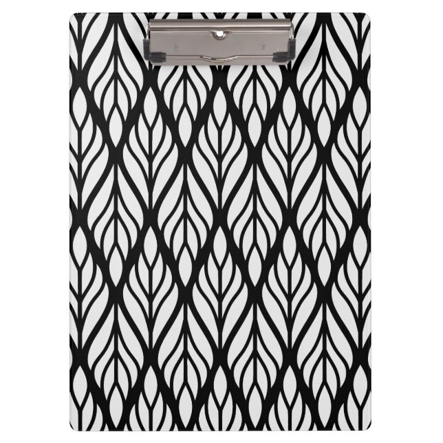 Carpeta De Pinza Patrón de hoja blanca personalizar (Anverso)