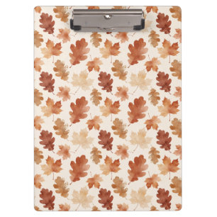 Carpeta De Pinza Patrón de hoja de otoño acogedor