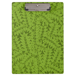 Carpeta De Pinza Patrón de hoja verde de rama vintage de William Mo