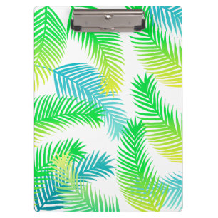 Carpeta De Pinza Patrón de hojas de palma