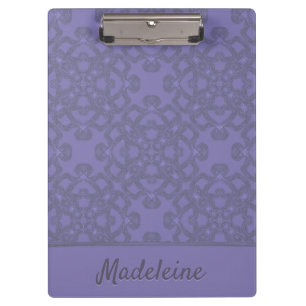 Carpeta De Pinza Patrón de lavanda personalizado