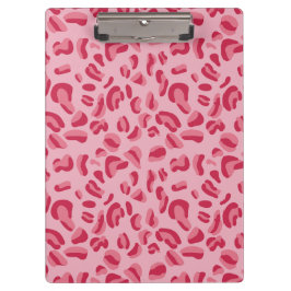 Carpeta De Pinza Patrón de leopardo rosa