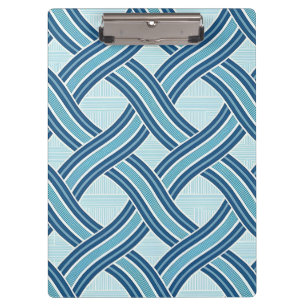 Carpeta De Pinza Patrón de líneas azules