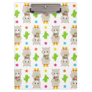 Carpeta De Pinza Patrón De Llamas, Llamas Cutas, Alpacas, Cactus