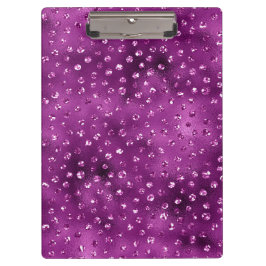 Carpeta De Pinza Patrón de lunares de purpurina glam ombre púrpura
