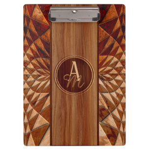 Carpeta De Pinza Patrón de madera