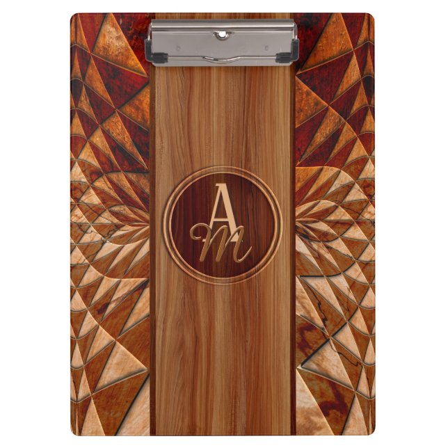 Carpeta De Pinza Patrón de madera (Anverso)