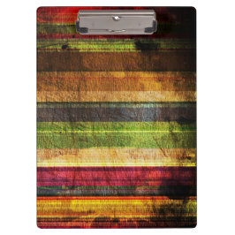 Carpeta De Pinza Patrón de madera multicolor