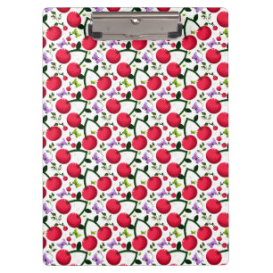 Carpeta De Pinza Patrón de mariposa de cereza linda, fruta Kawaii b