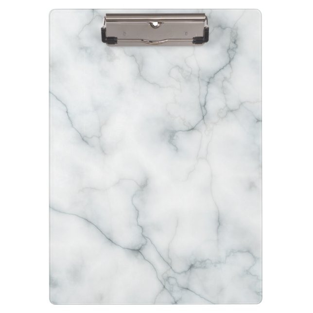 Carpeta De Pinza patrón de mármol blanco (Anverso)