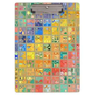 Carpeta De Pinza Patrón de mosaico abstracto #12