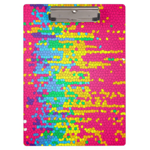Carpeta De Pinza Patrón de mosaico colorido