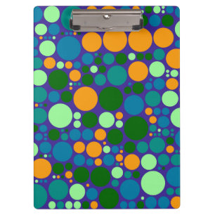 Carpeta De Pinza Patrón de mosaico de lunares retro #6
