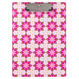 Carpeta De Pinza Patrón de mosaico de pétalos rosados